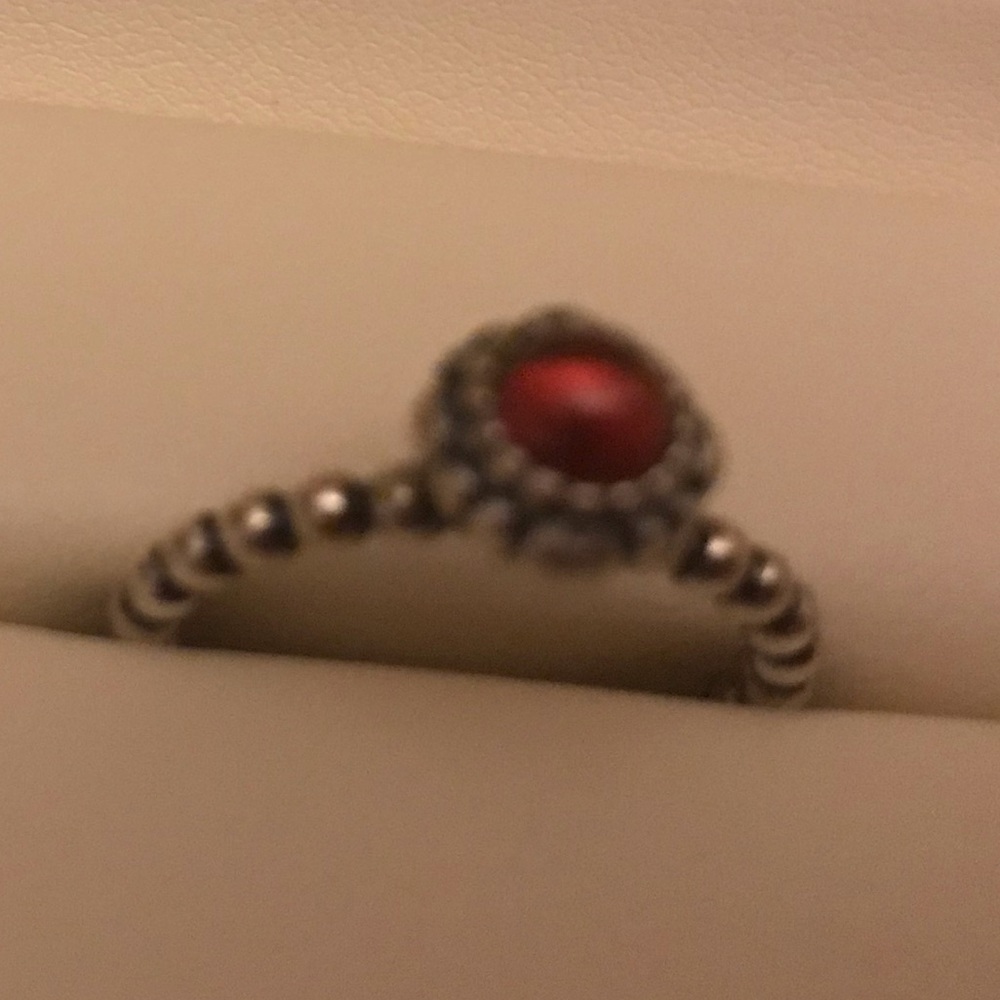 Pandora birthstone January ring size 54
